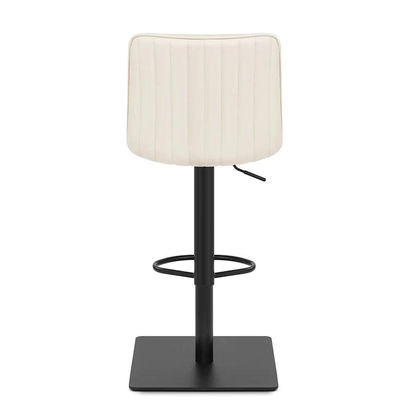 Tabouret Cuir Véritable - Lola Crème