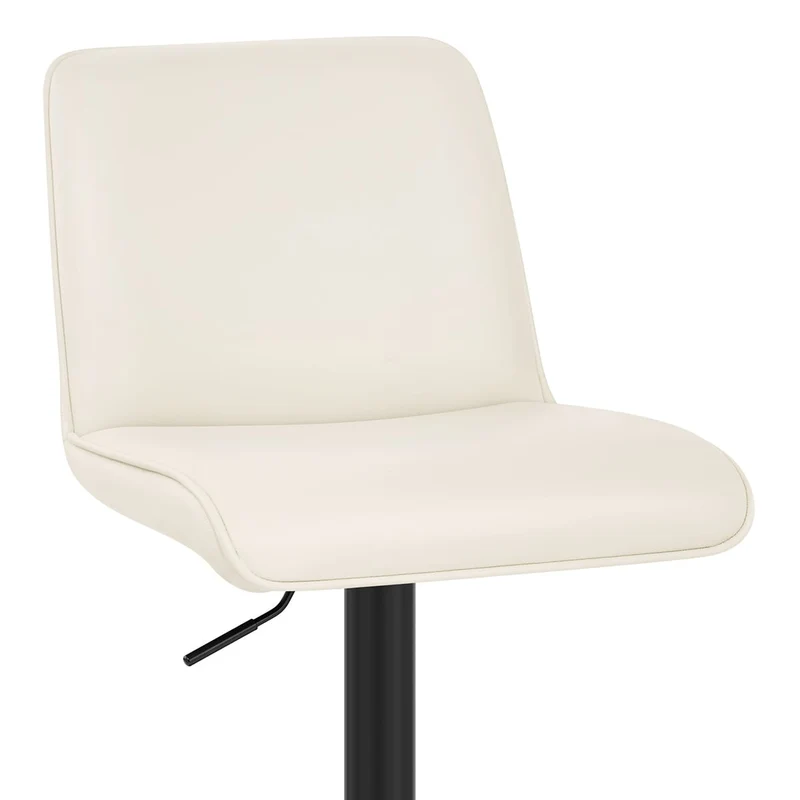 Tabouret Cuir Véritable - Lola Crème