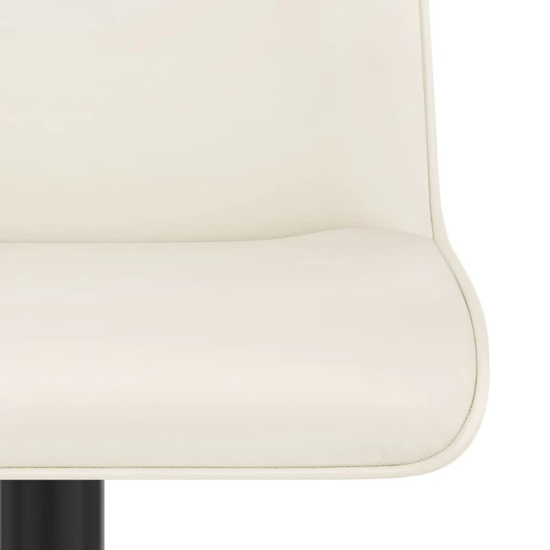 Tabouret Cuir Véritable - Lola Crème