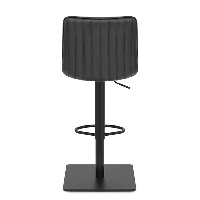 Tabouret Cuir Véritable - Lola Noir