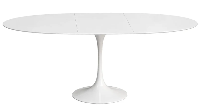 TULIP Oval table extensible plateau en laminé