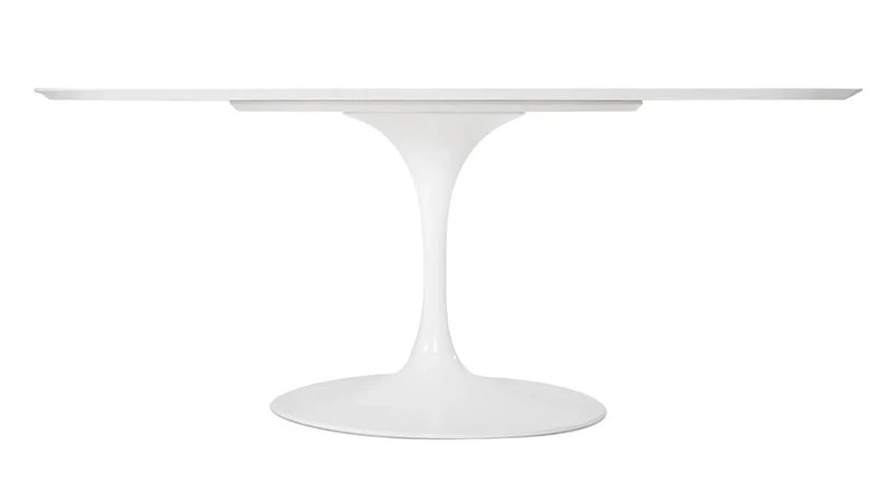 Tulip Oval Table à manger plateau en laminé