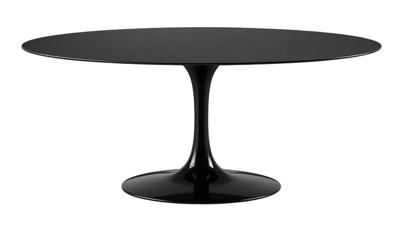 Tulip Oval Table à manger plateau en laminé