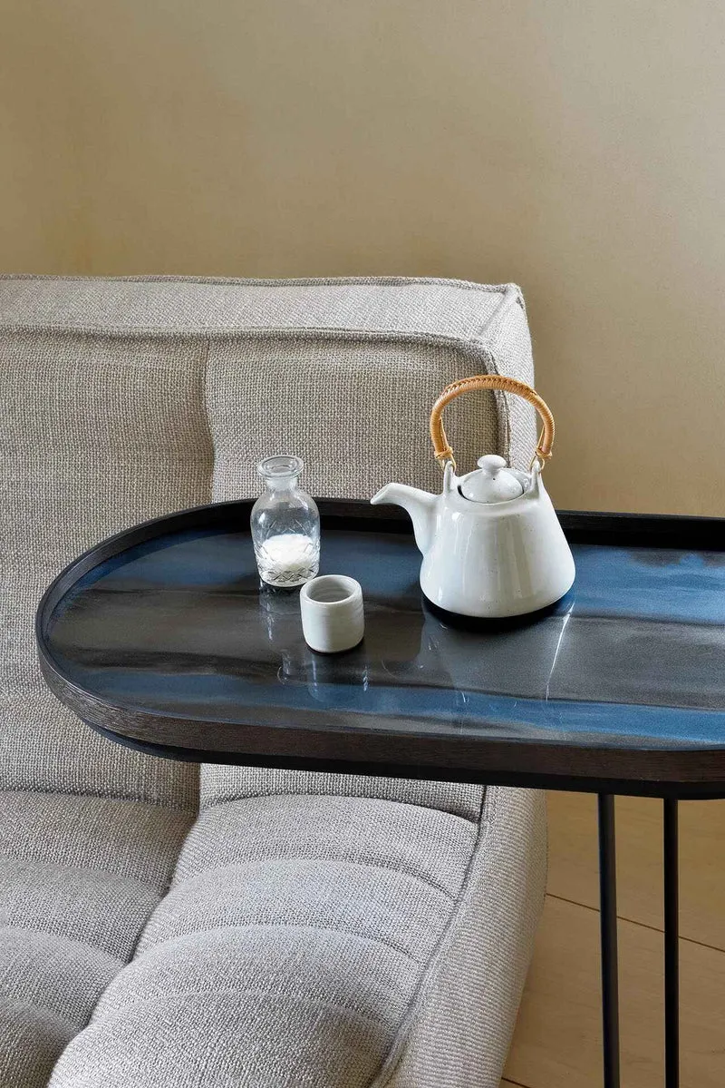 Ethnicraft Plateau en Verre Organic - Graphite