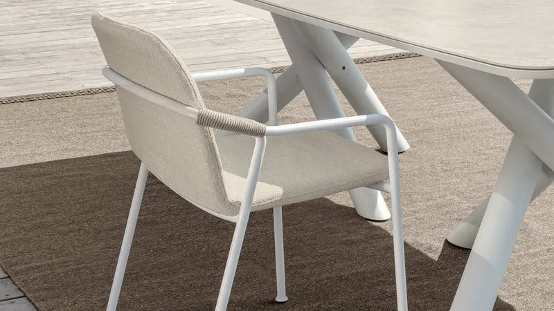 Coral chaise de salle à manger pour l'extérieur