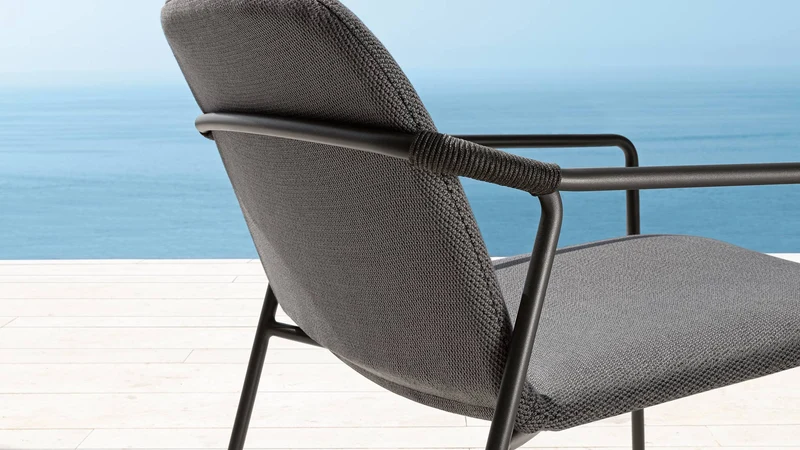 Coral chaise de salle à manger pour l'extérieur