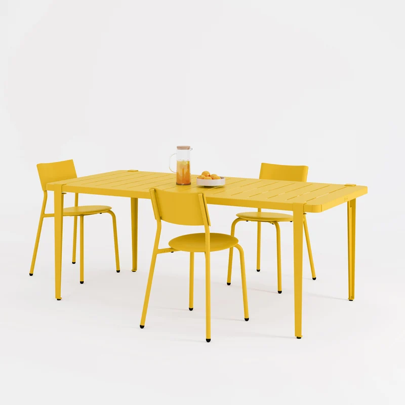 Table de jardin - acier thermolaqué