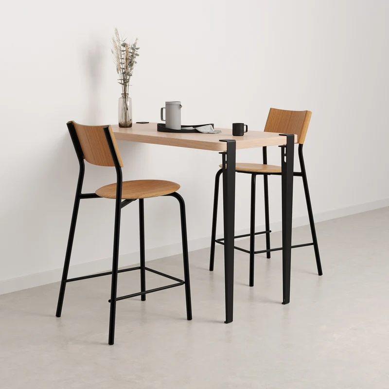Table haute murale TIPTOE - bois éco-certifié