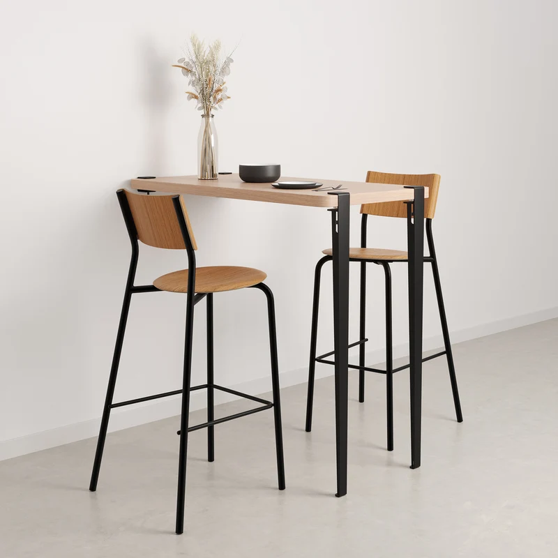 Table haute murale TIPTOE - bois éco-certifié
