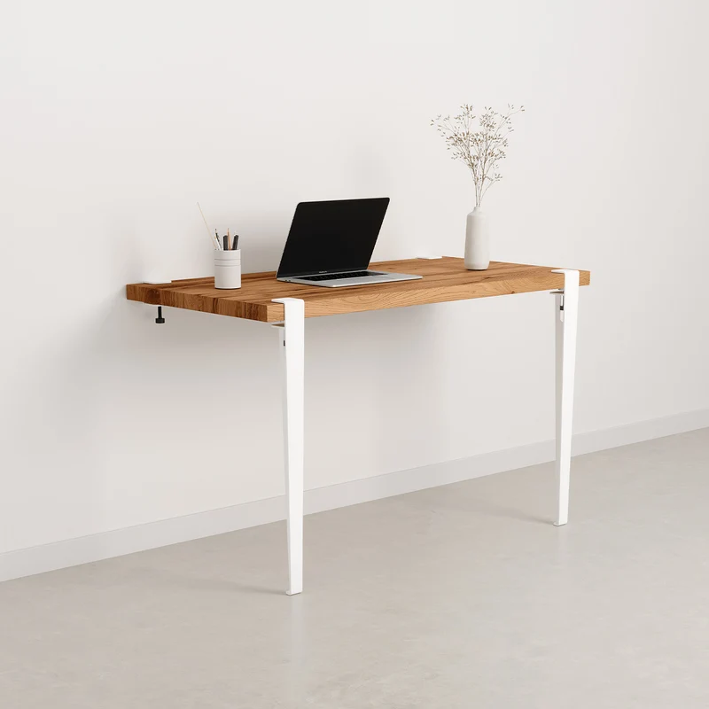 Bureau mural TIPTOE 120x60cm - bois ancien recyclé