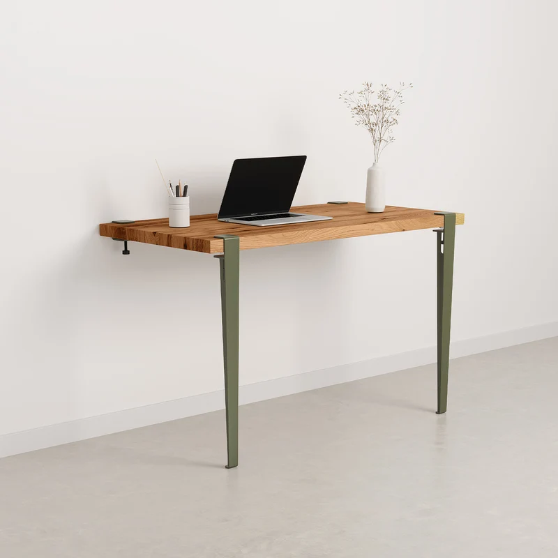 Bureau mural TIPTOE 120x60cm - bois ancien recyclé