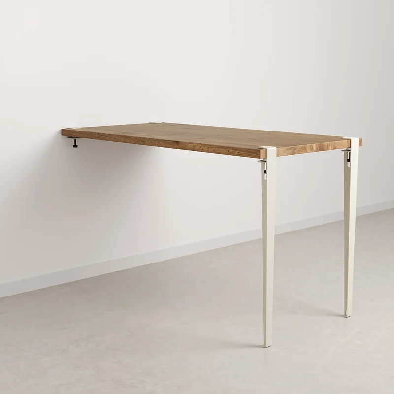 Table haute murale TIPTOE - bois ancien recyclé