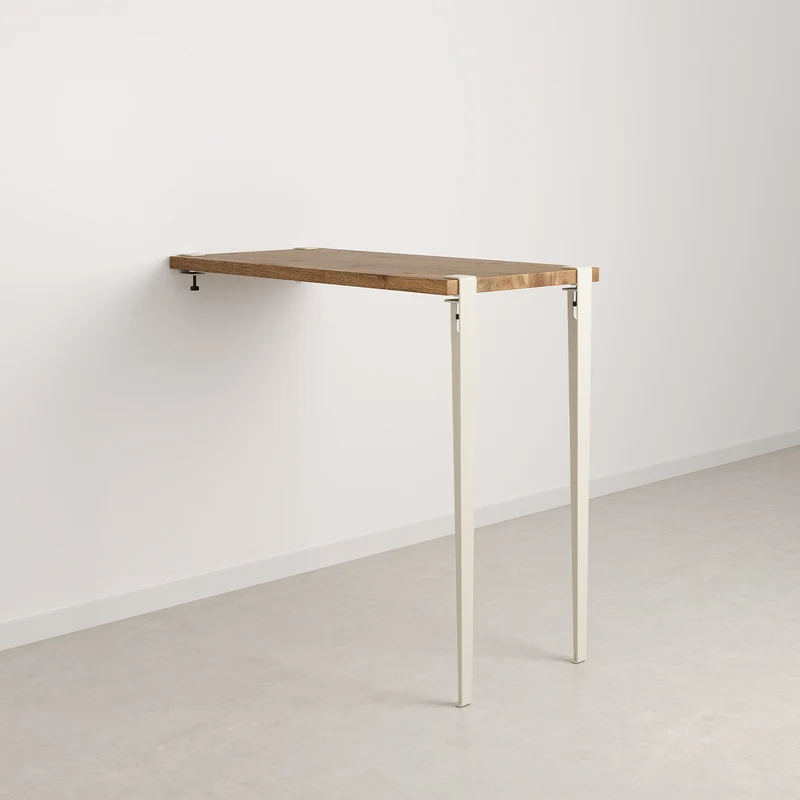 Table haute murale TIPTOE - bois ancien recyclé