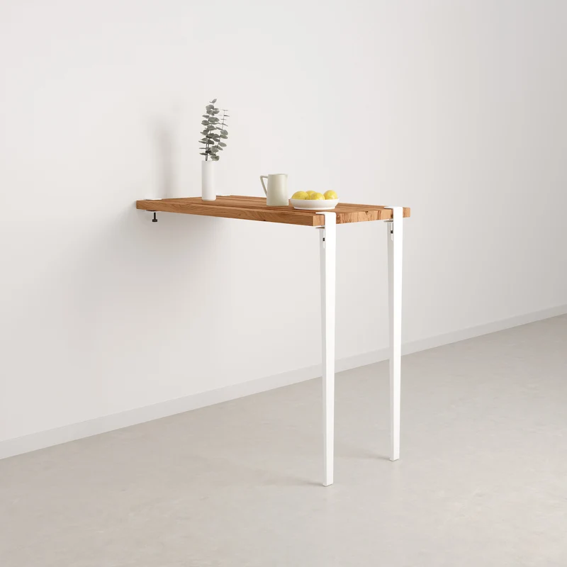 Table haute murale TIPTOE - bois ancien recyclé