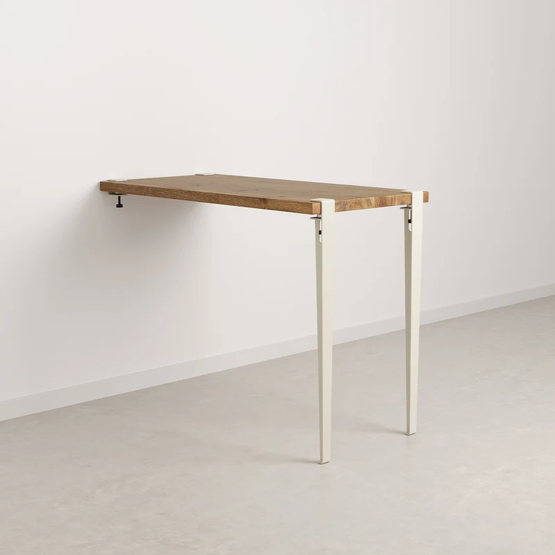 Table haute murale TIPTOE - bois ancien recyclé