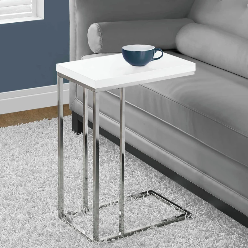 Table d'appoint en MDF/stratifié en métal chromé - I 3007-3008-3088-3228-3253-3372