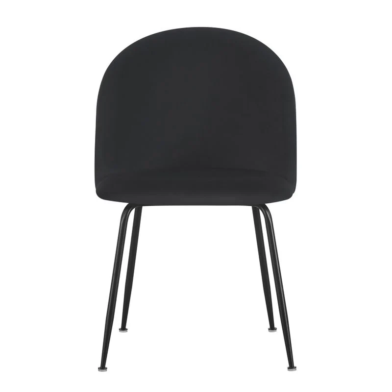 Chaise repas velours noir