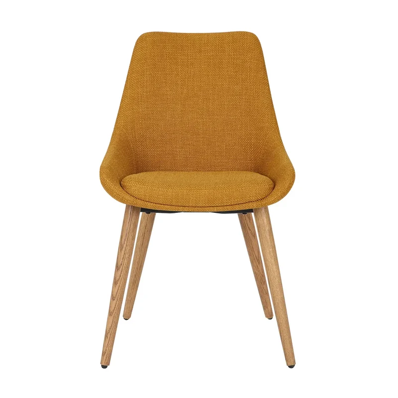 Chaise BARI tissu pieds chêne