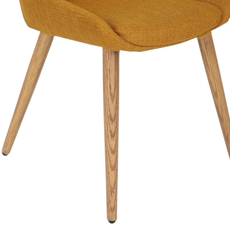 Chaise BARI tissu pieds chêne