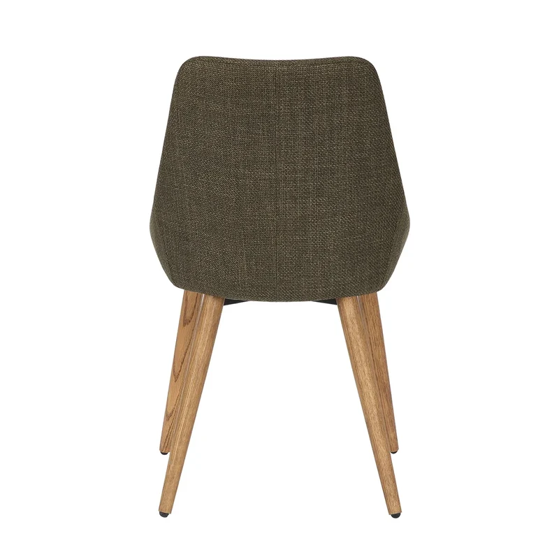 Chaise BARI tissu pieds chêne