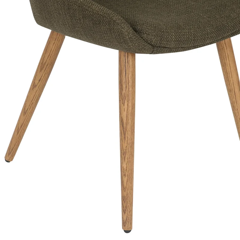 Chaise BARI tissu pieds chêne