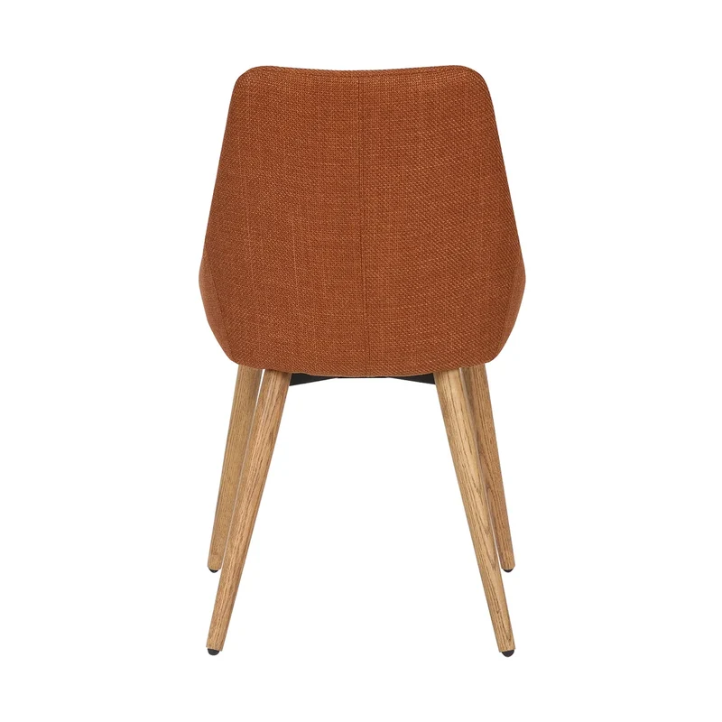 Chaise BARI tissu pieds chêne