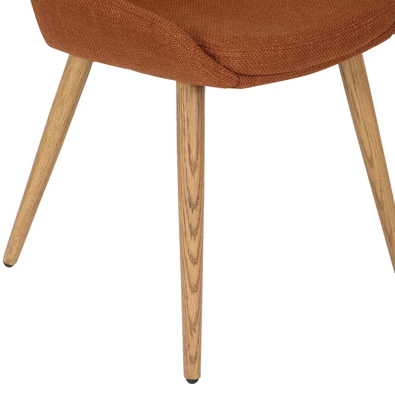 Chaise BARI tissu pieds chêne