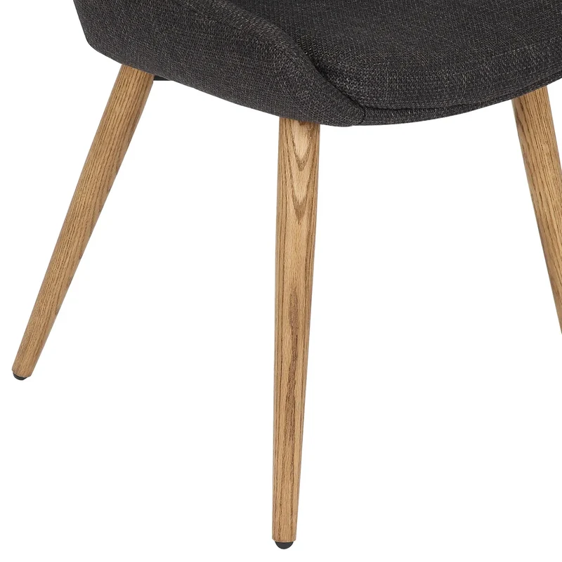 Chaise BARI tissu pieds chêne
