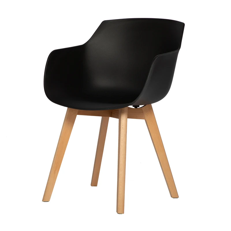 Chaises Scandinaves de Salle à Manger en Bein Hêtre avec Lot de 2/4 - Noir/Blanc/Gris-CLOVER
