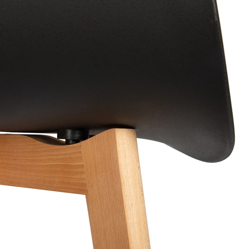 Chaises Scandinaves de Salle à Manger en Bein Hêtre avec Lot de 2/4 - Noir/Blanc/Gris-CLOVER