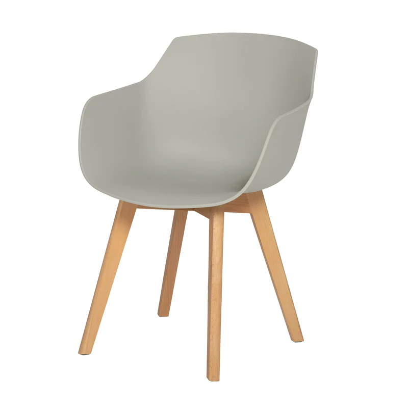 Chaises Scandinaves de Salle à Manger en Bein Hêtre avec Lot de 2/4 - Noir/Blanc/Gris-CLOVER