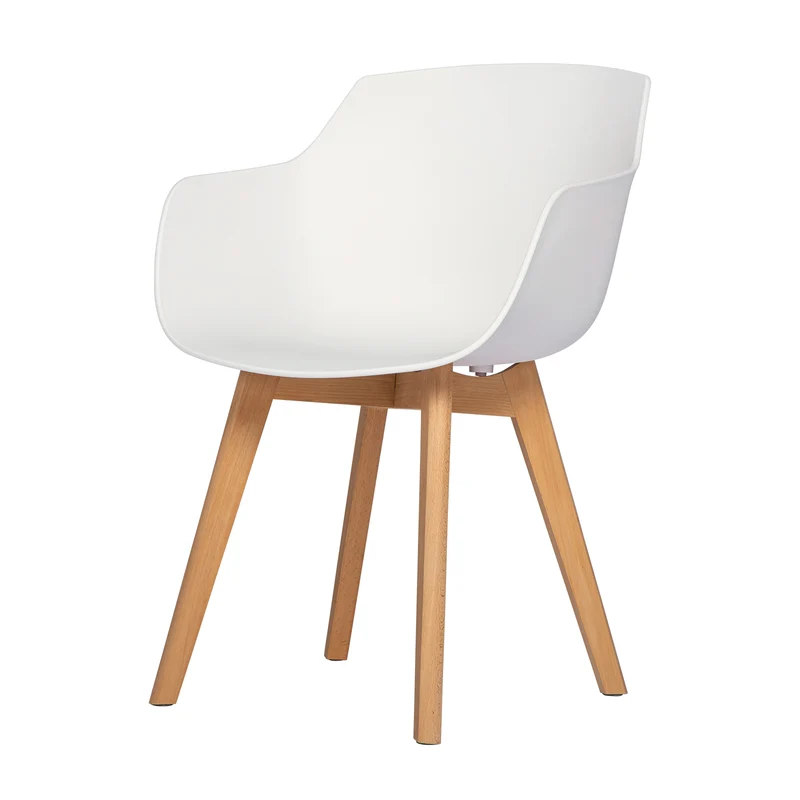 Chaises Scandinaves de Salle à Manger en Bein Hêtre avec Lot de 2/4 - Noir/Blanc/Gris-CLOVER