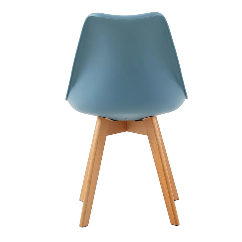 Chaise Scandinave de Salle à Manger en PP - Couleurs variées avec pieds Hêtre-Tulip