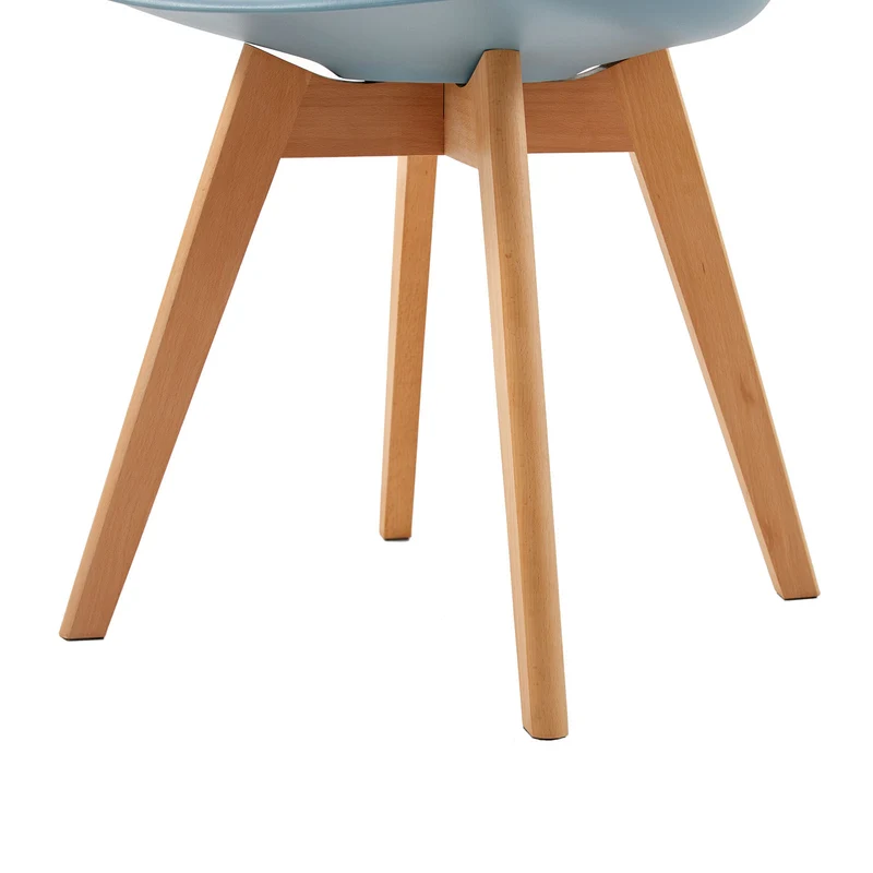 Chaise Scandinave de Salle à Manger en PP - Couleurs variées avec pieds Hêtre-Tulip