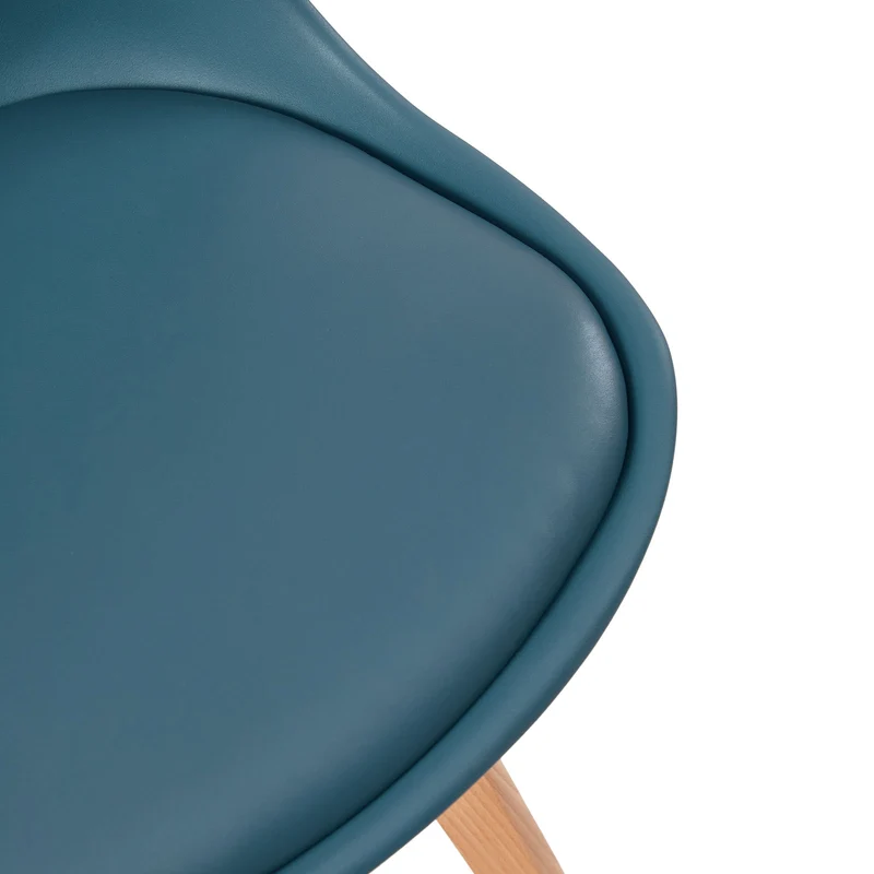 Chaise Scandinave de Salle à Manger en PP - Couleurs variées avec pieds Hêtre-Tulip