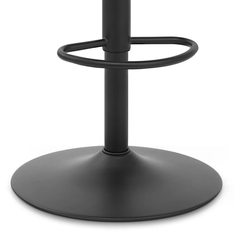 Tabouret de Bar Cuir Véritable - Porto Noir