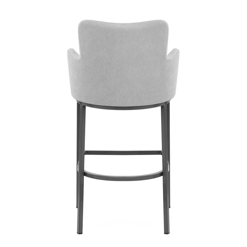 Tabouret de Bar Tissu - Porter Gris