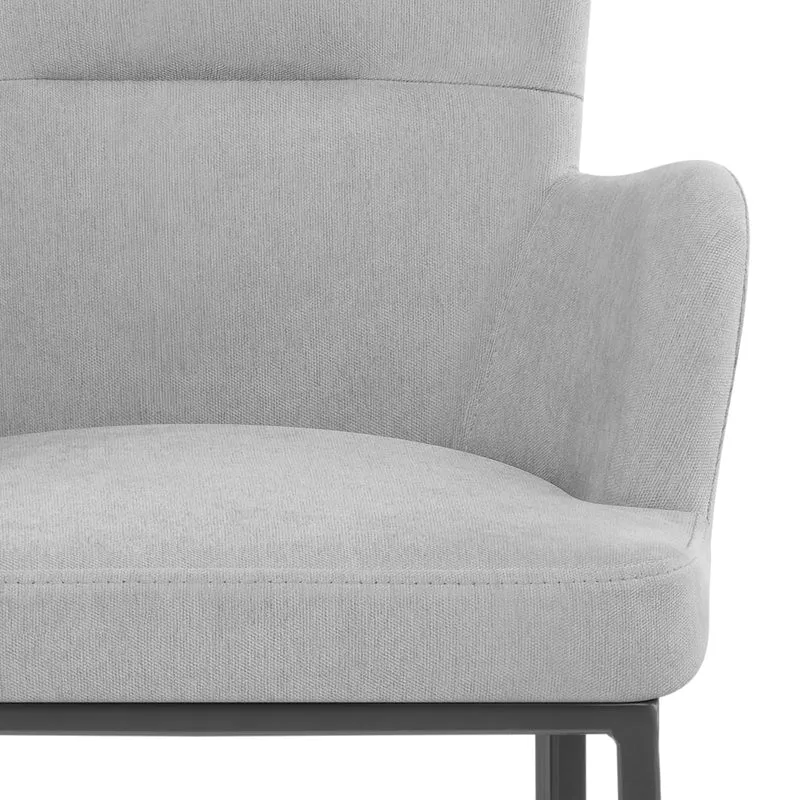 Tabouret de Bar Tissu - Porter Gris