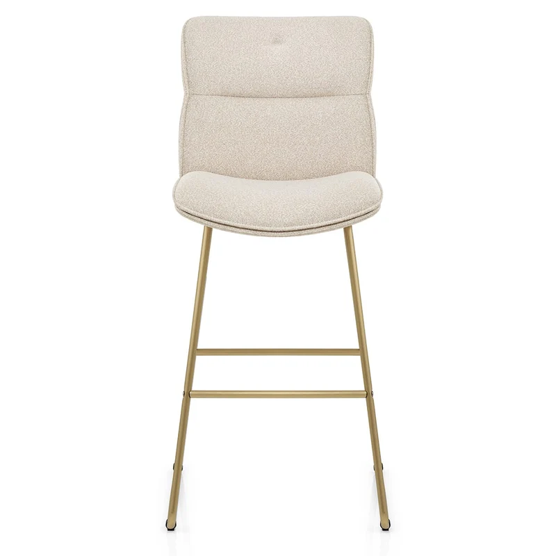 Tabouret de Bar Tissu - Finley Crème