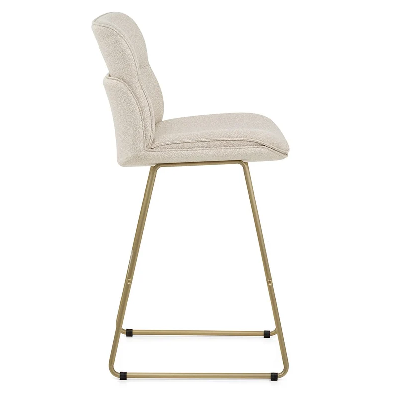 Tabouret de Bar Tissu - Finley Crème