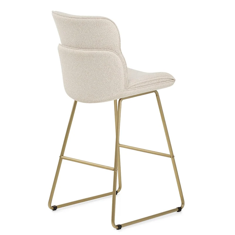 Tabouret de Bar Tissu - Finley Crème