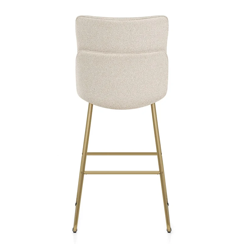 Tabouret de Bar Tissu - Finley Crème