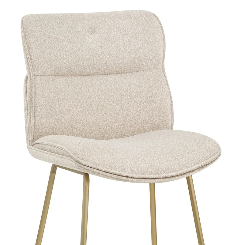 Tabouret de Bar Tissu - Finley Crème