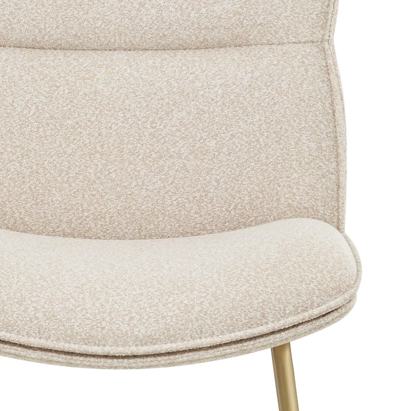 Tabouret de Bar Tissu - Finley Crème