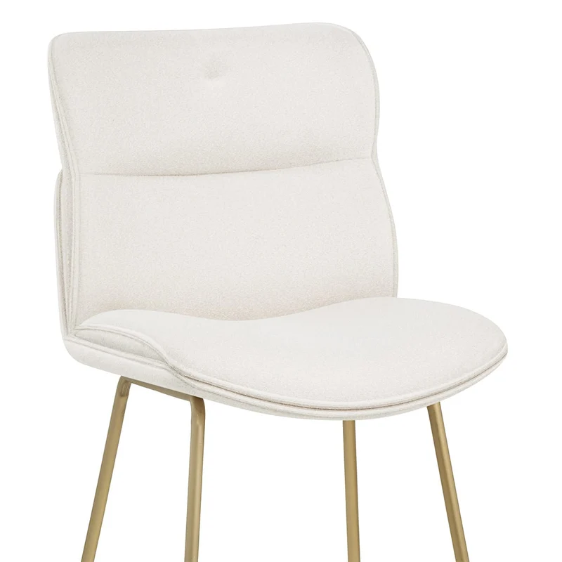 Tabouret de Bar Tissu - Finley Blanc