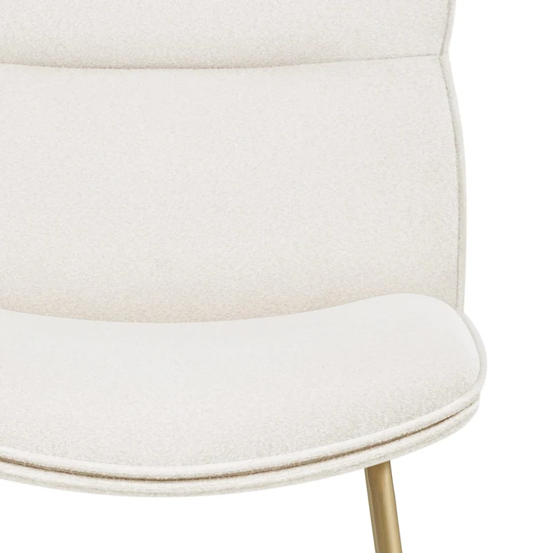 Tabouret de Bar Tissu - Finley Blanc