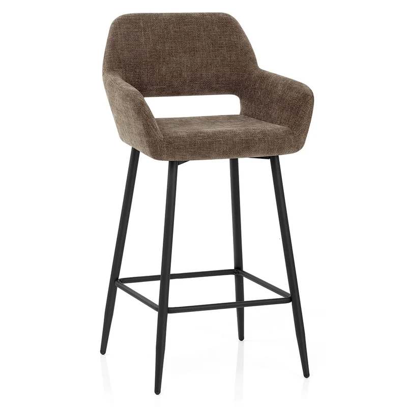 Tabouret Tissu - Raven Marron
