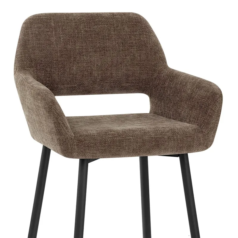 Tabouret Tissu - Raven Marron