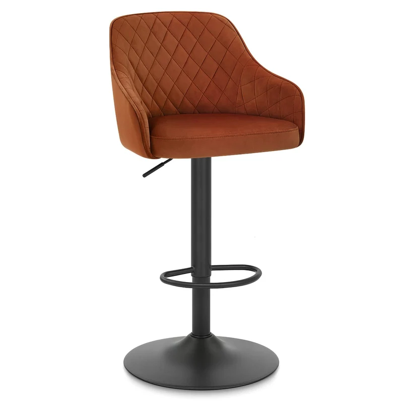 Tabouret Velours - Perth Marron