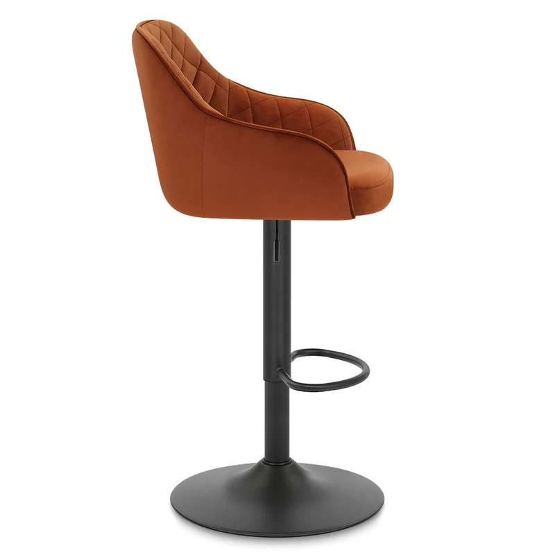 Tabouret Velours - Perth Marron